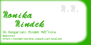 monika mindek business card